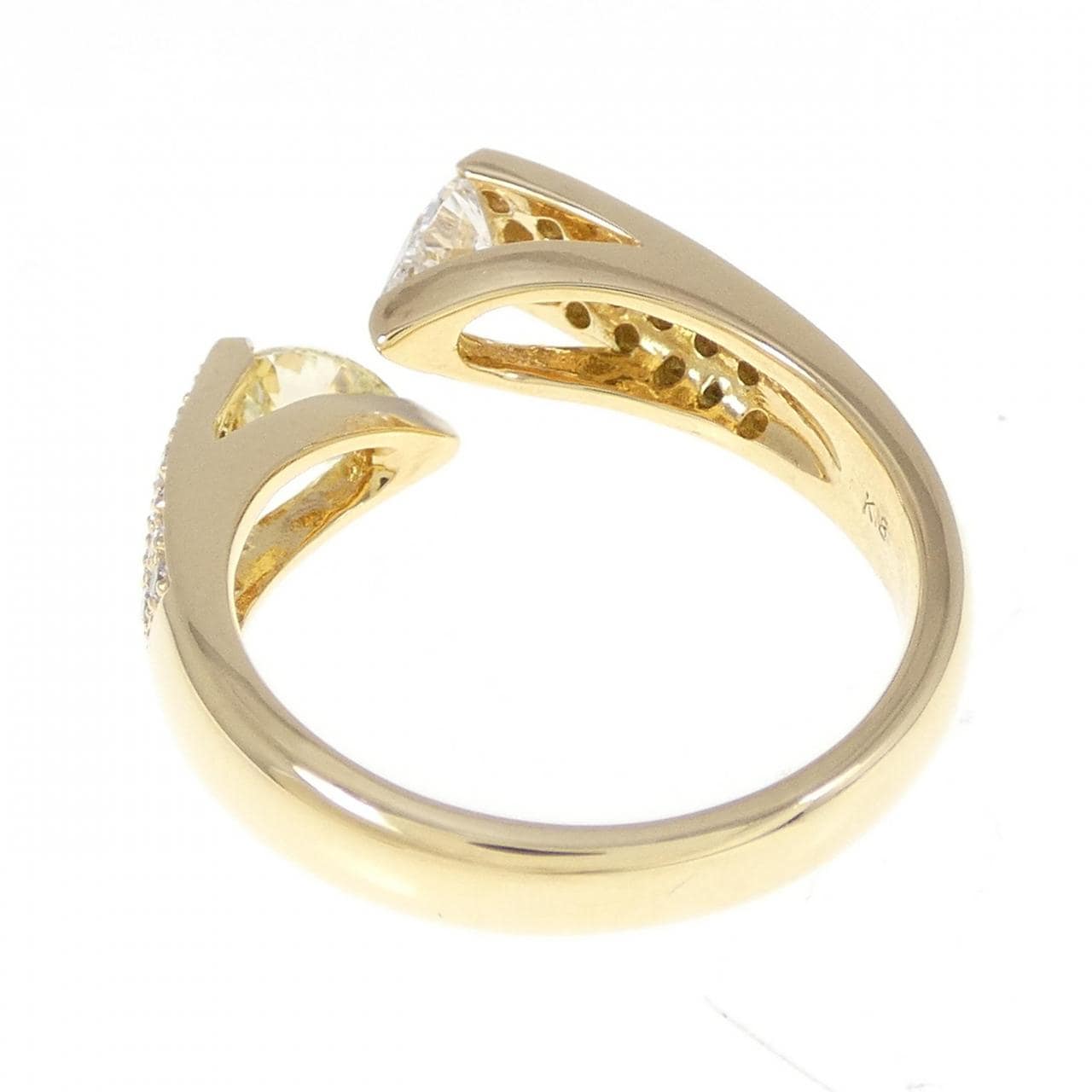 K18YG ダイヤモンド リング 0.69CT