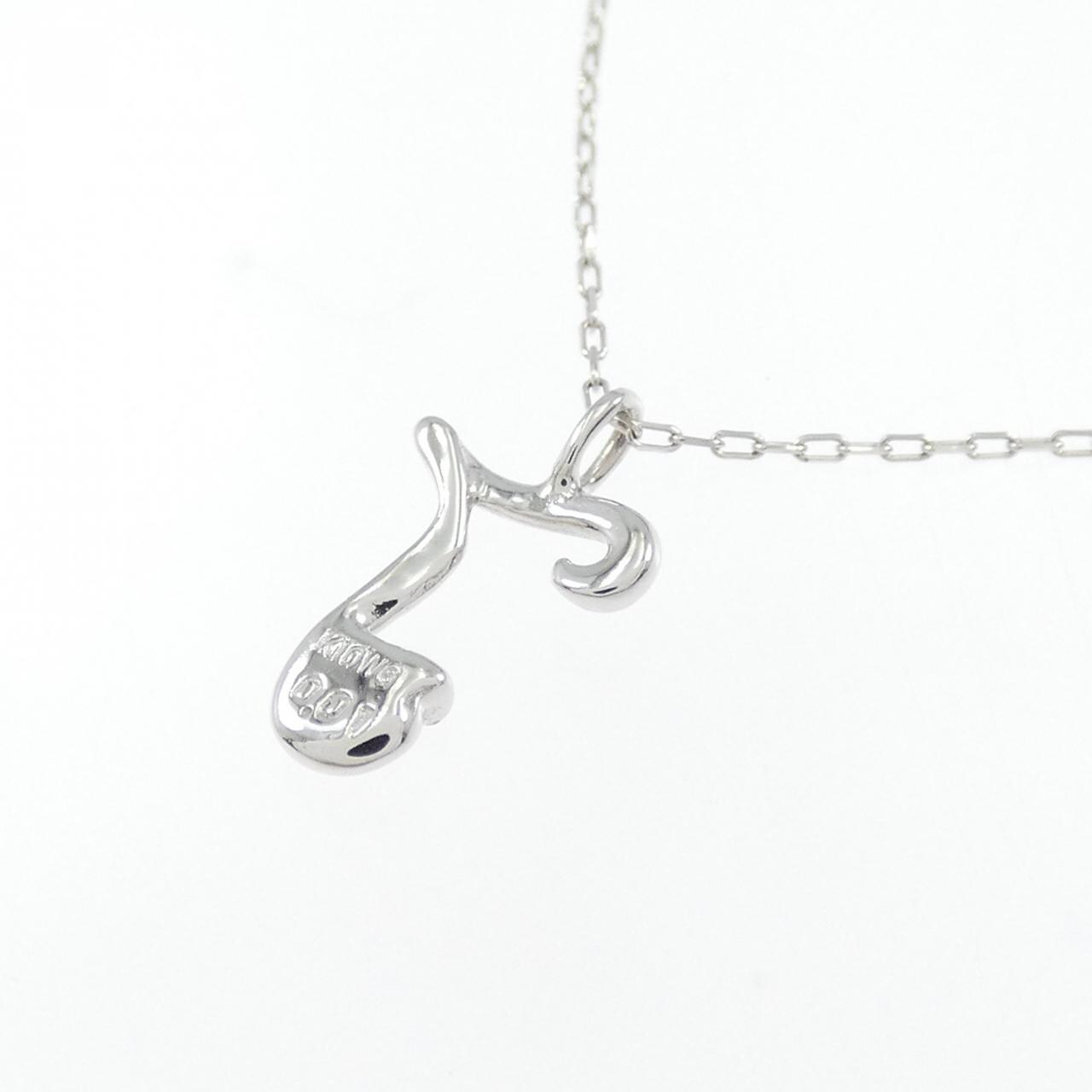 K10WG ダイヤモンド ネックレス 0.01CT