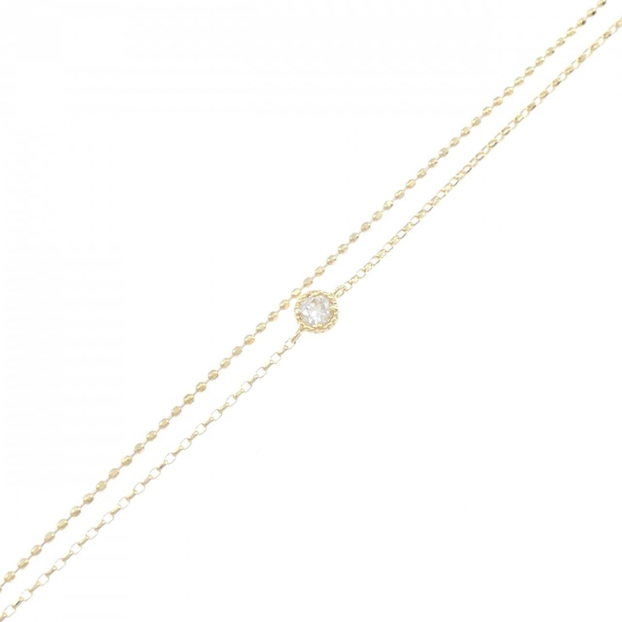 K18YG ダイヤモンド ブレスレット 0.08CT