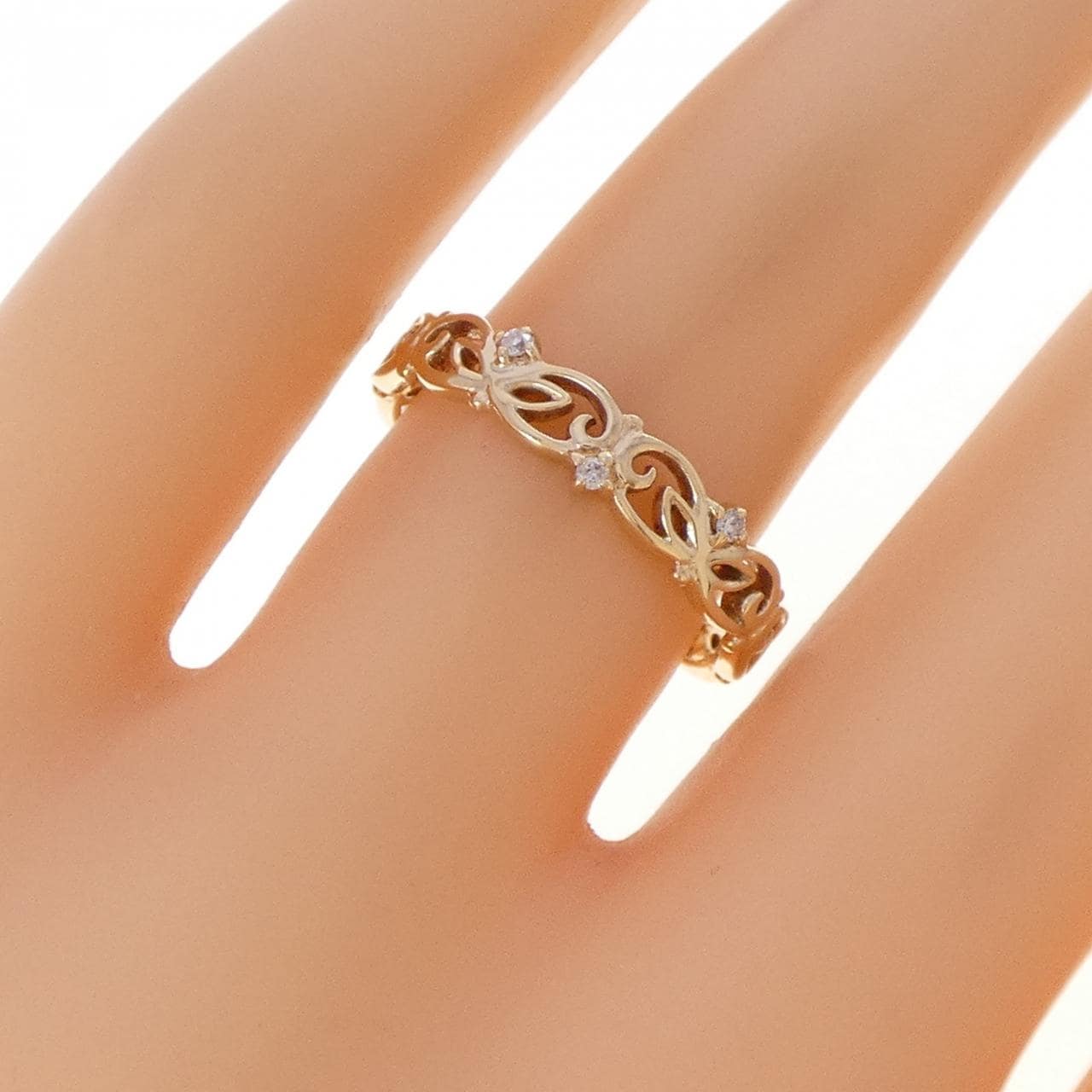 アガット ダイヤモンド リング 0.02CT
