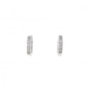 K18WG ダイヤモンド ピアス 0.14CT