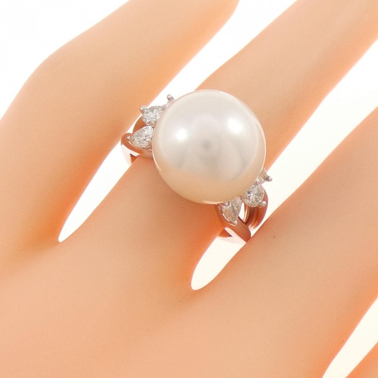 PT900 白蝶パール リング 12.2mm