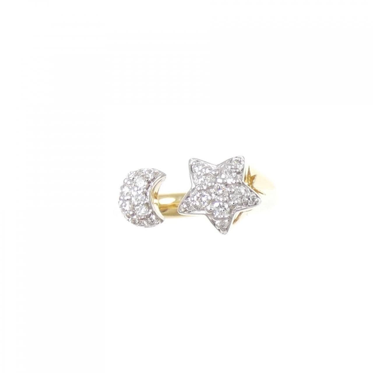 ポンテヴェキオ スター×ムーン ダイヤモンドリング 0.23CT