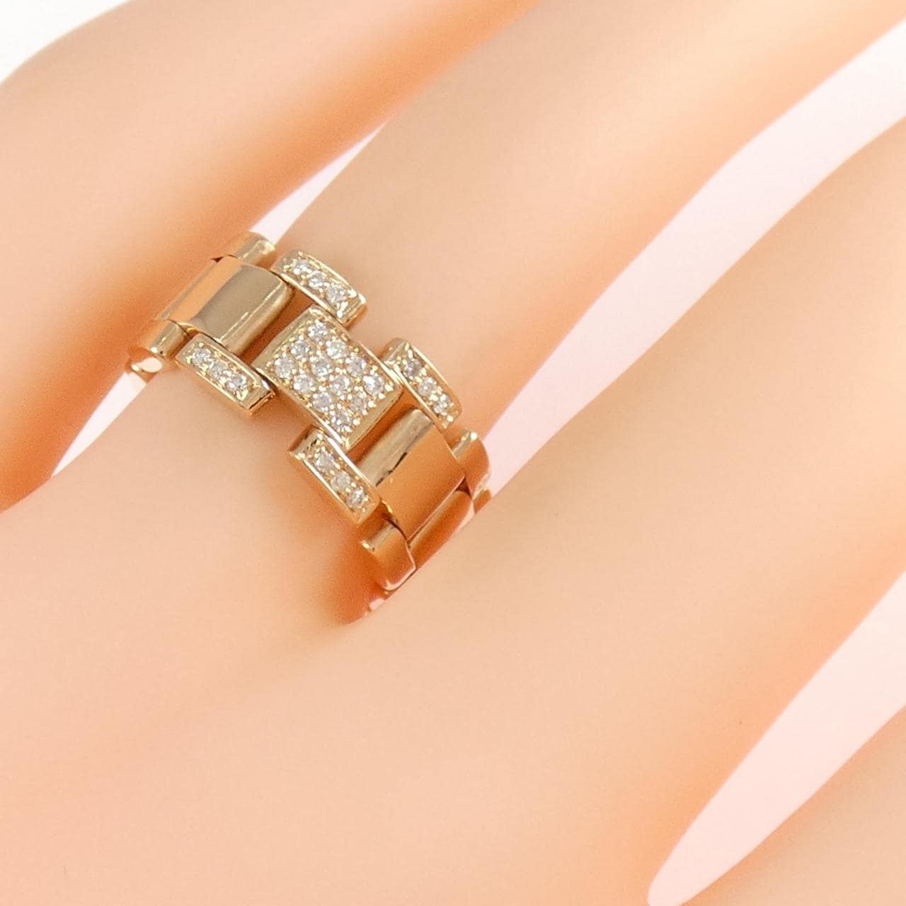 K18PG ダイヤモンド リング 0.10CT