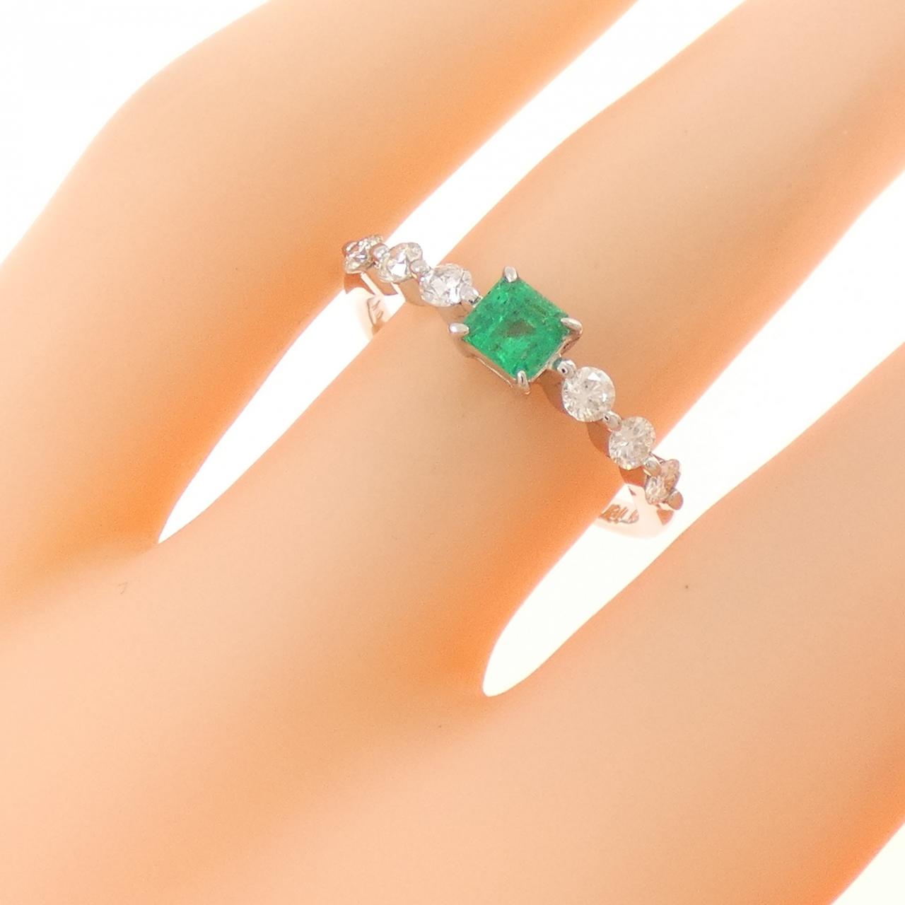 PT900 エメラルド リング 0.30CT