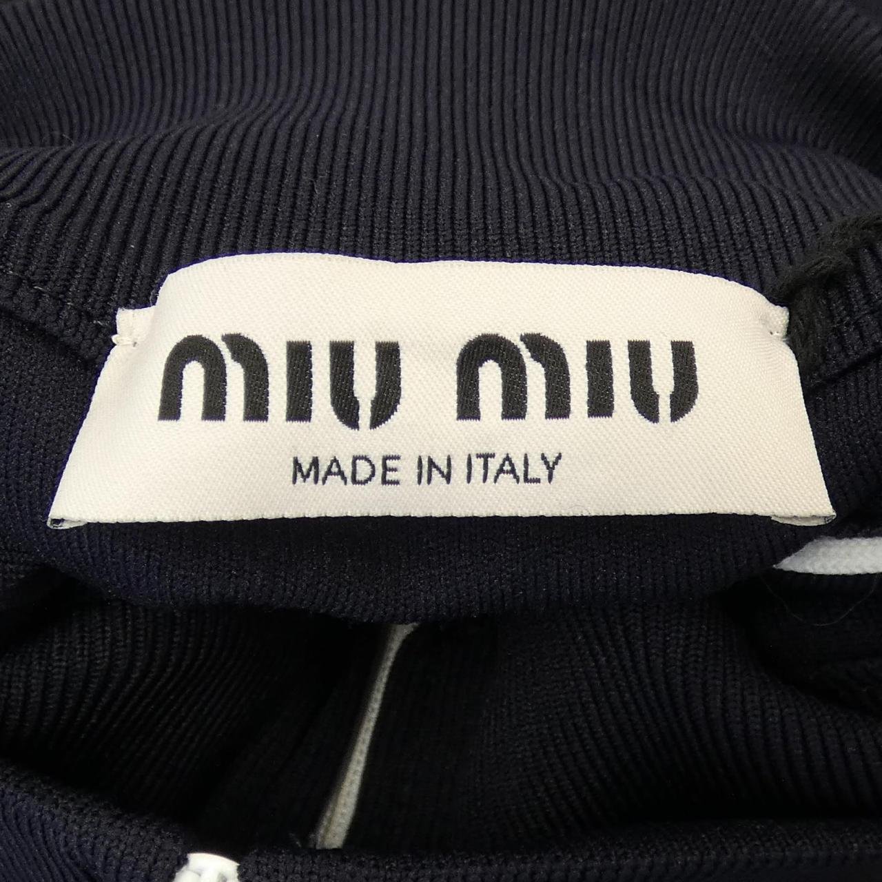 ミュウミュウ MIU MIU テクニカルヤーン スウェットシャツ MMF881 SOOO 148O ブルゾン