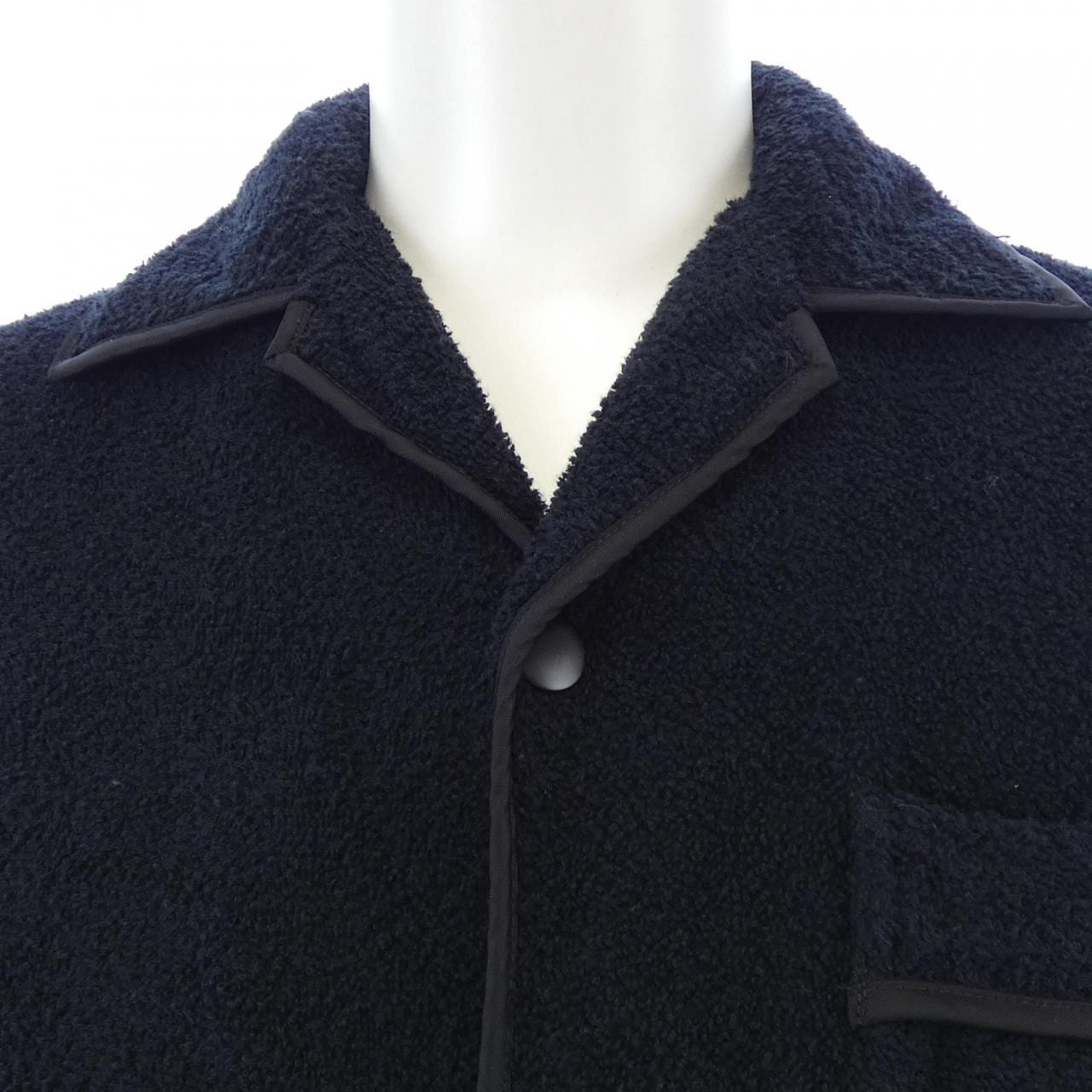 プラダ PRADA トライアングルロゴ コットンテリー ボウリングシャツ SC559 S212 1ZR3 S／Sシャツ