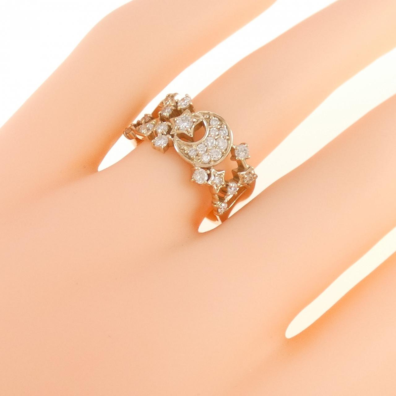 K18PG ダイヤモンド リング 0.50CT