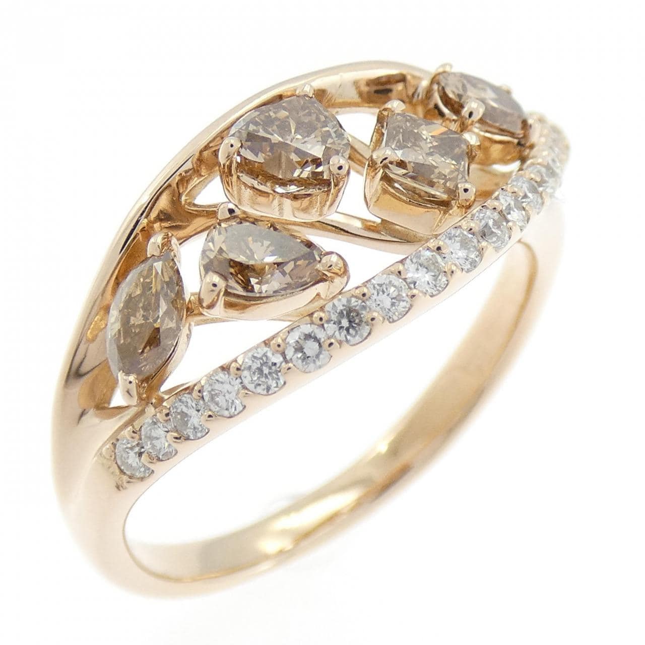 K18PG ダイヤモンド リング 1.08CT