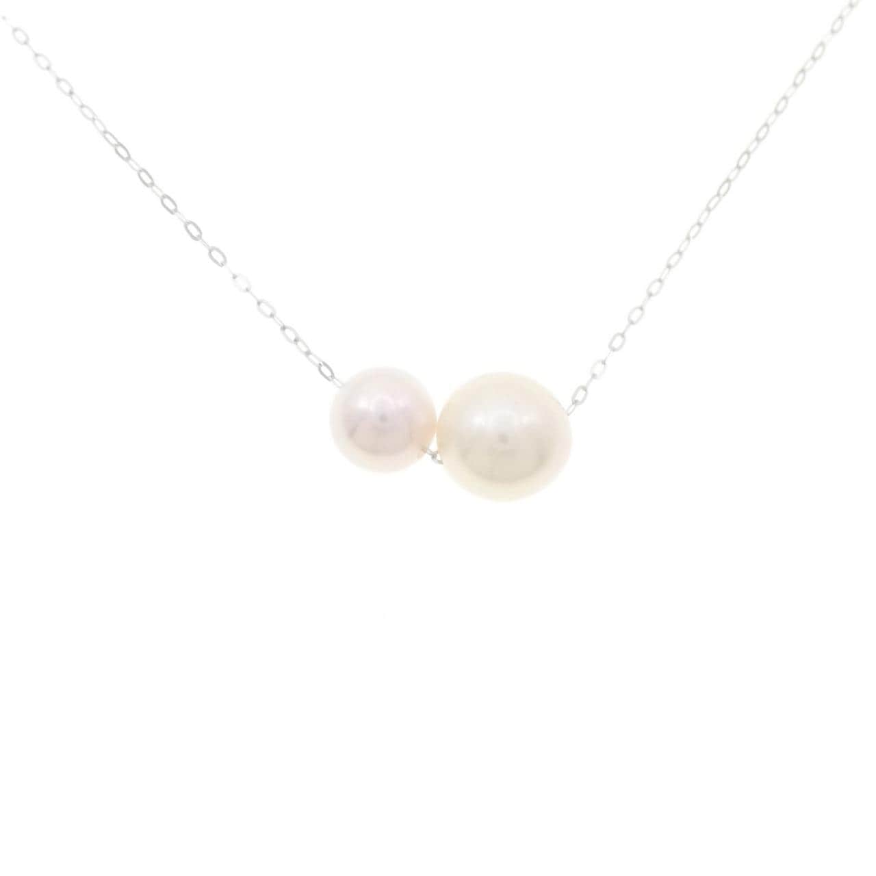 K18WG Akoya pearl necklace
