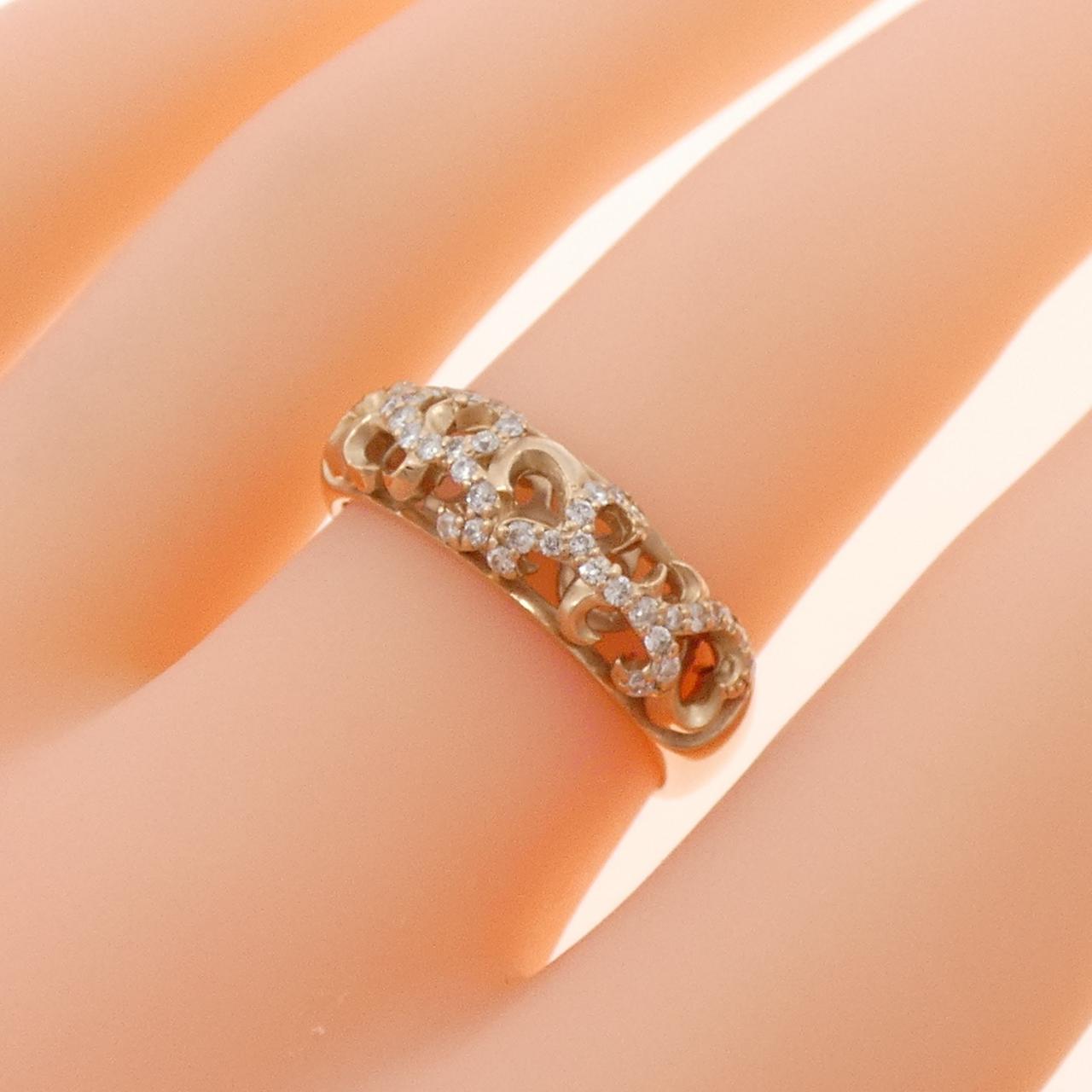 K18YG ダイヤモンド リング 0.25CT