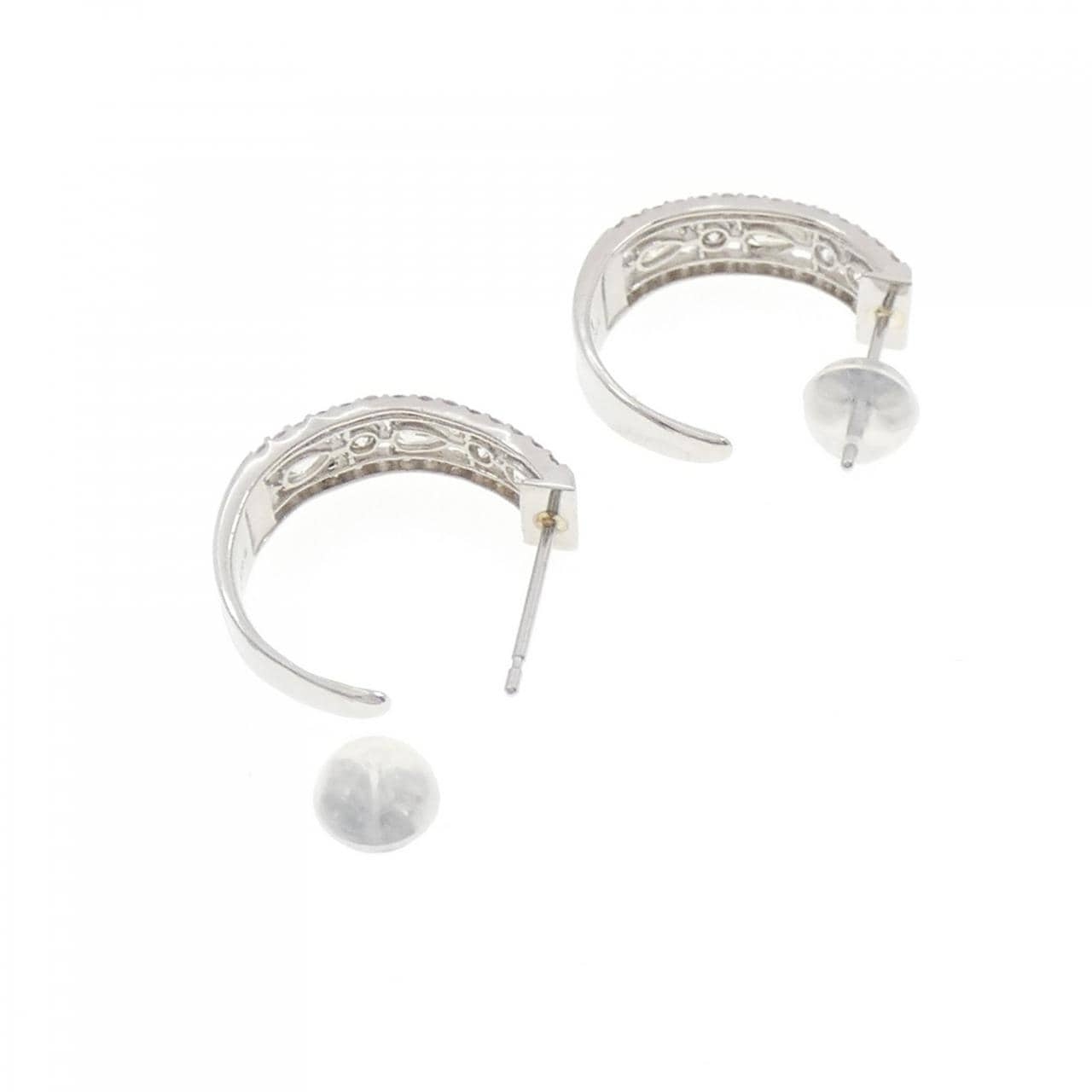 [BRAND NEW] PT900 Diamond earrings 0.74CT