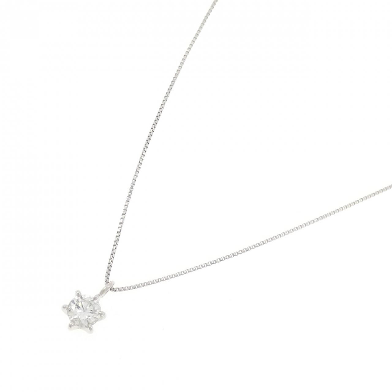 PT/PT850 Solitaire Diamond Necklace 0.321CT