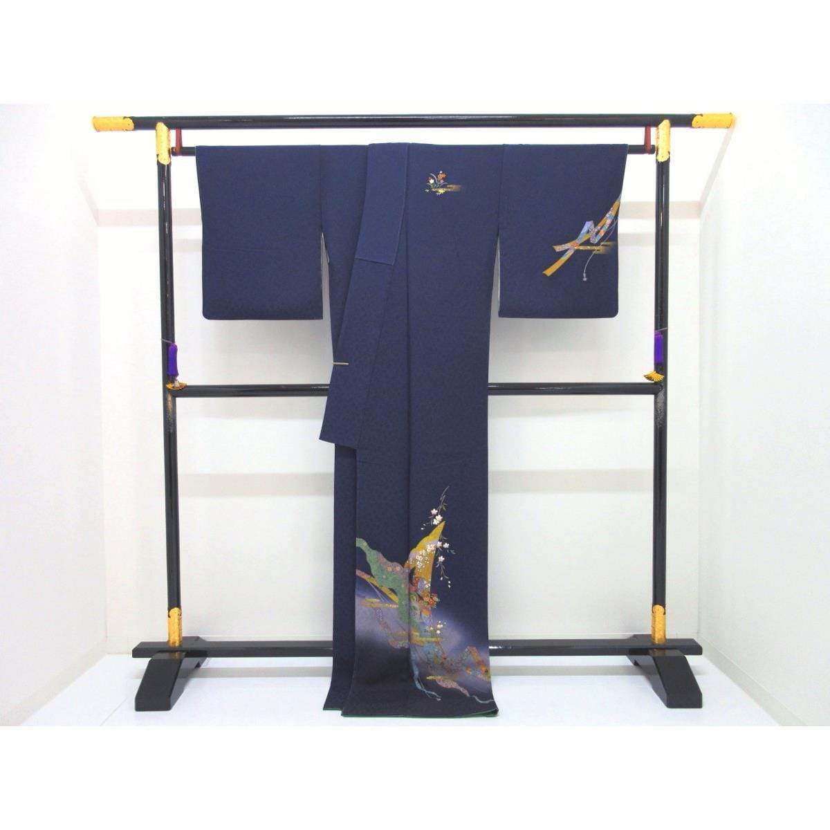 訪問着　友禅金彩加工　ボカシ染