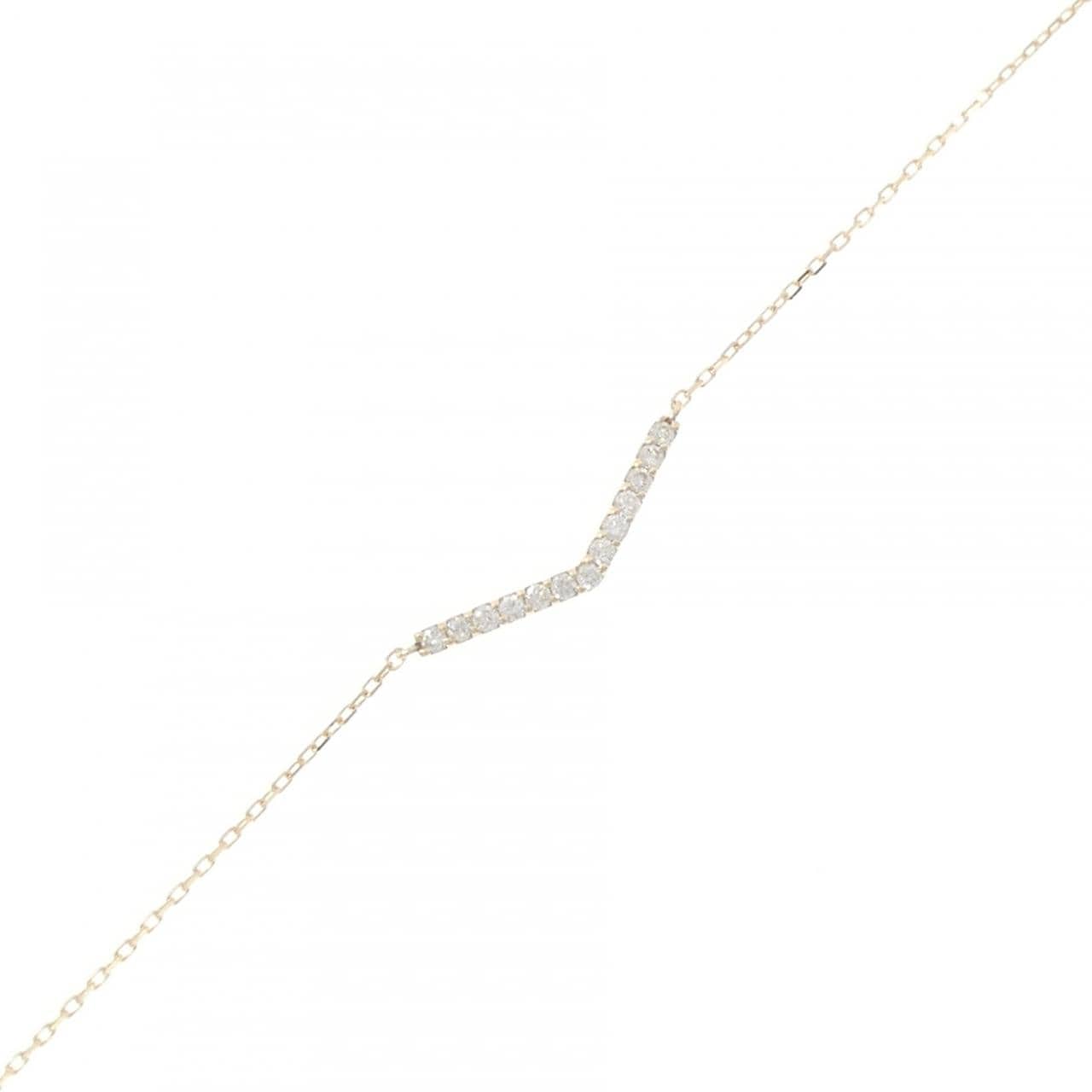【リメイク】K10YG ダイヤモンド ブレスレット 0.18CT
