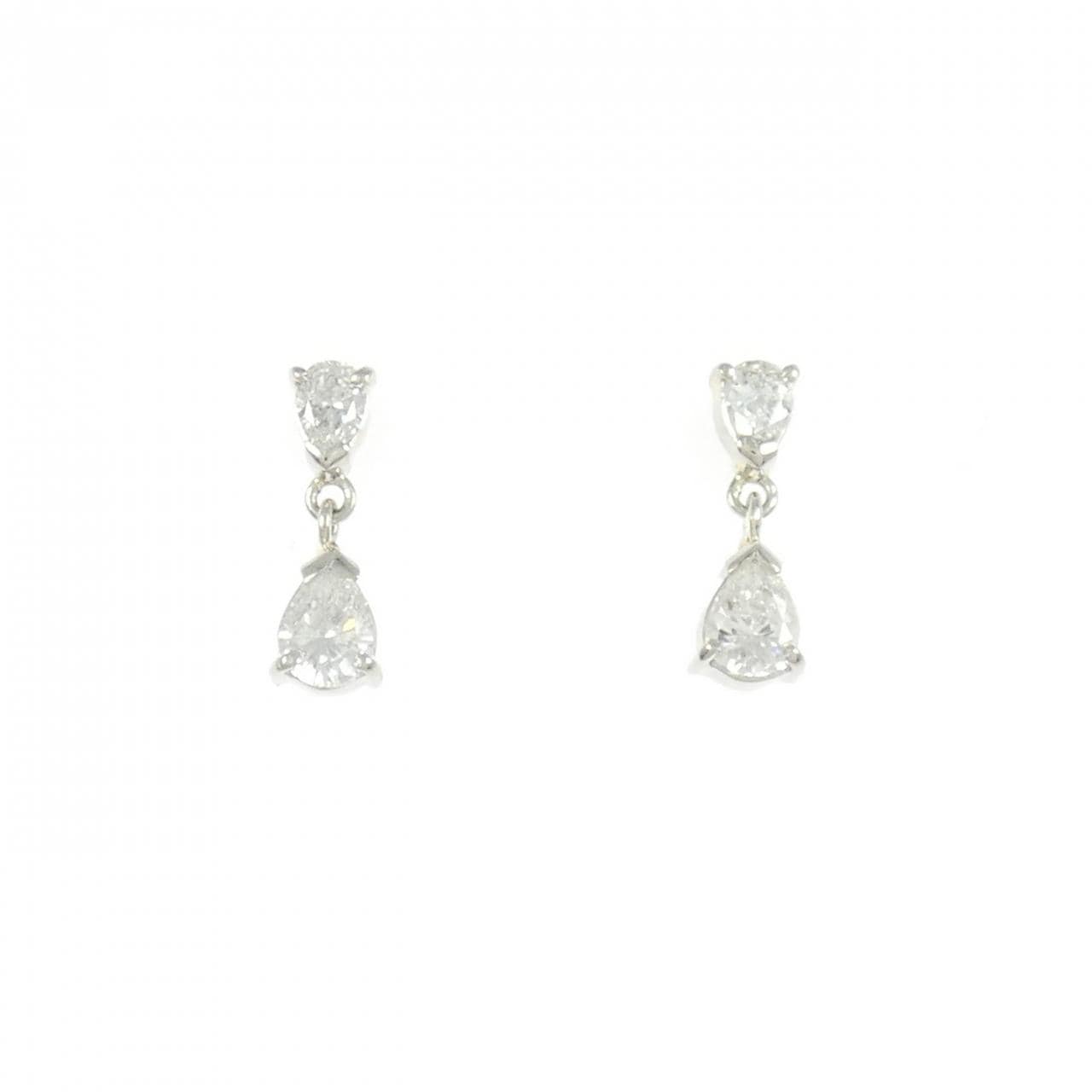 PT900 ダイヤモンド ピアス 0.54CT
