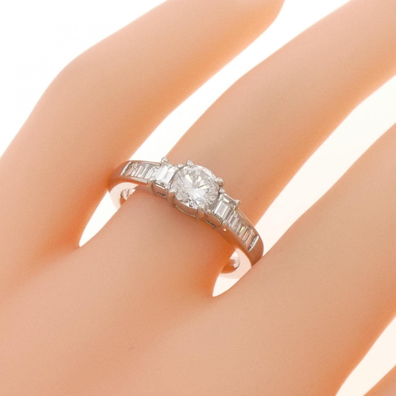 PT900 ダイヤモンド リング 0.510CT F VS1 Good