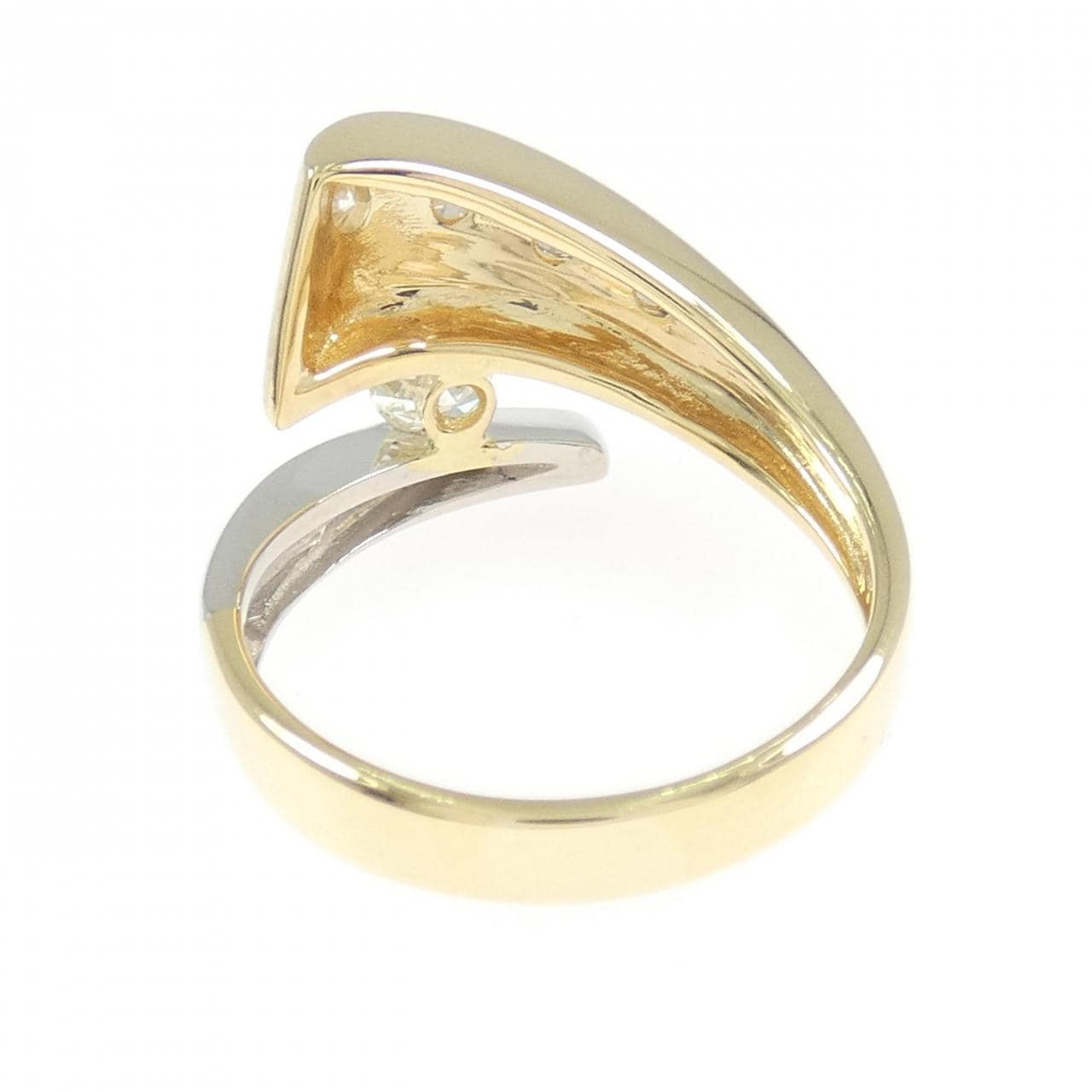 K18YG/PT900 ダイヤモンド リング 0.47CT