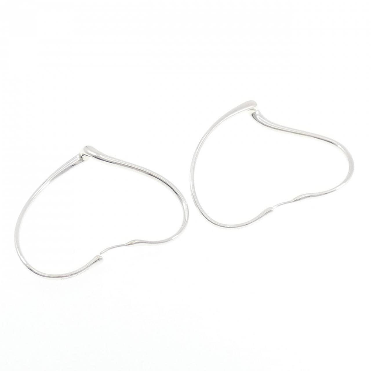 ティファニー オープン ハート フープ ピアス