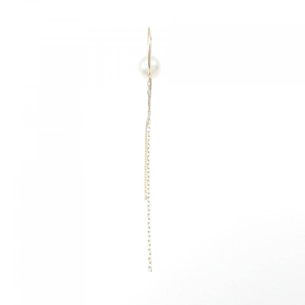 Hirotaka Akoya pearl earrings, one ear, 7.6mm