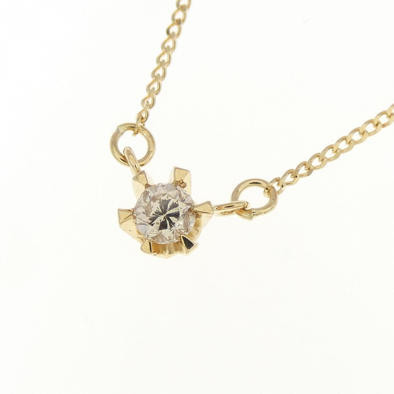 K18YG ダイヤモンド ネックレス 0.10CT