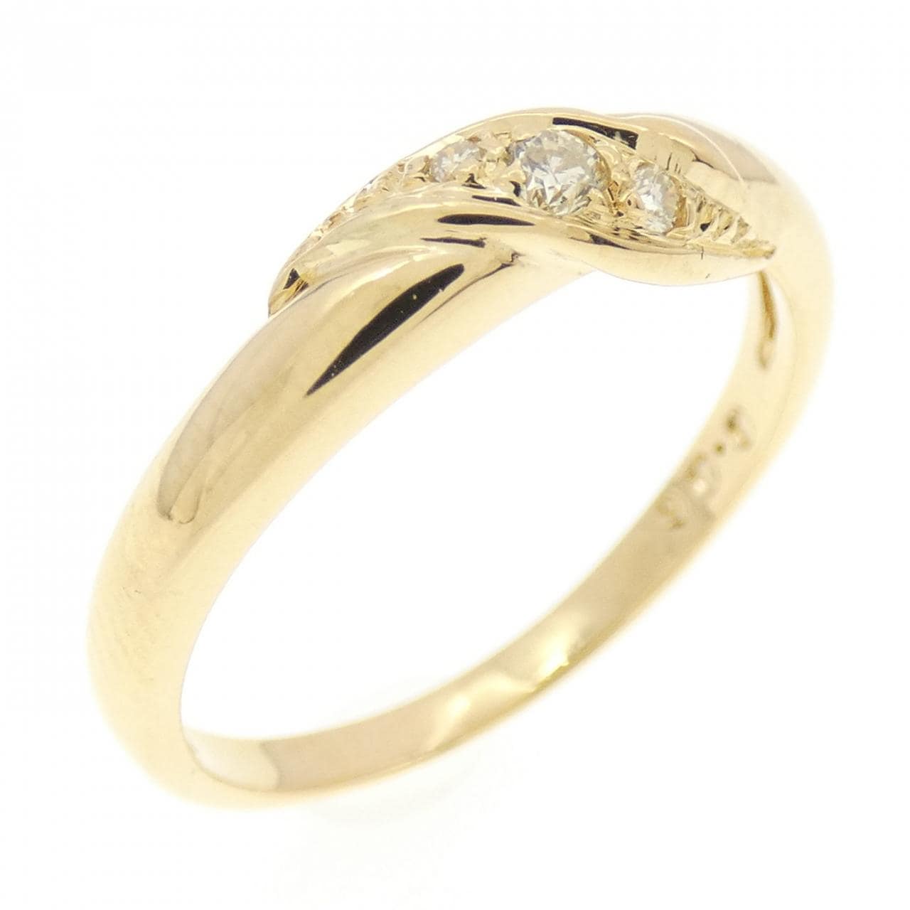 K18YG ダイヤモンド リング 0.06CT
