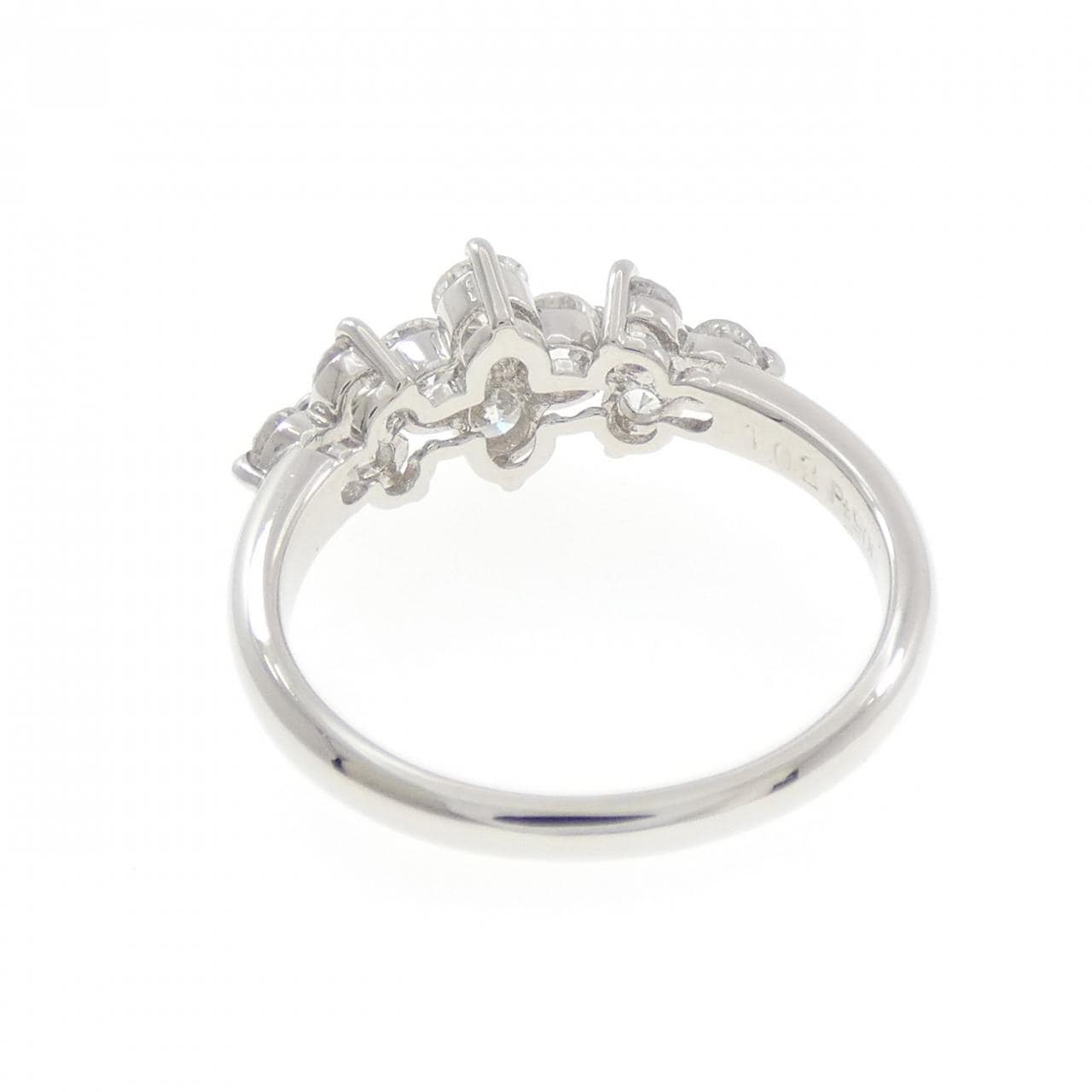 PT900 フラワー ダイヤモンド リング 1.02CT