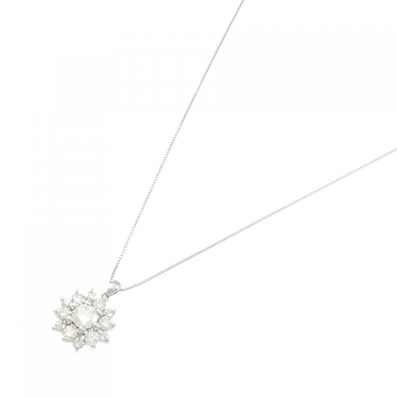 PT900/PT850 ダイヤモンド ネックレス 0.436CT H SI2 VG