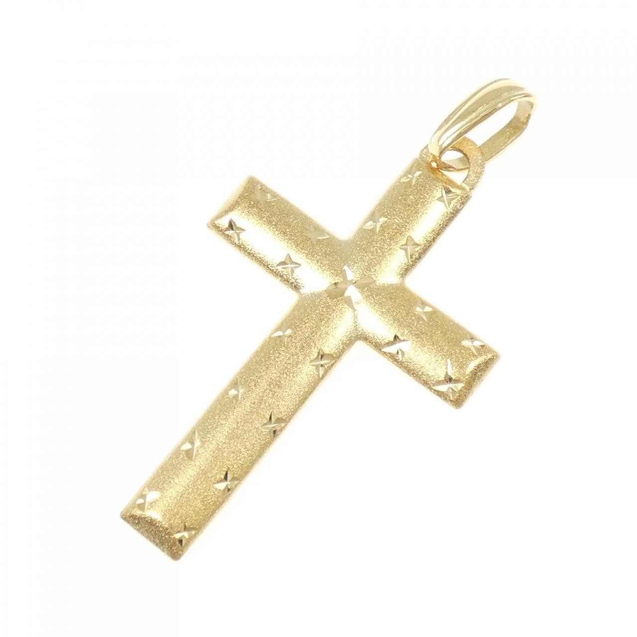 K18YG クロス ペンダント
