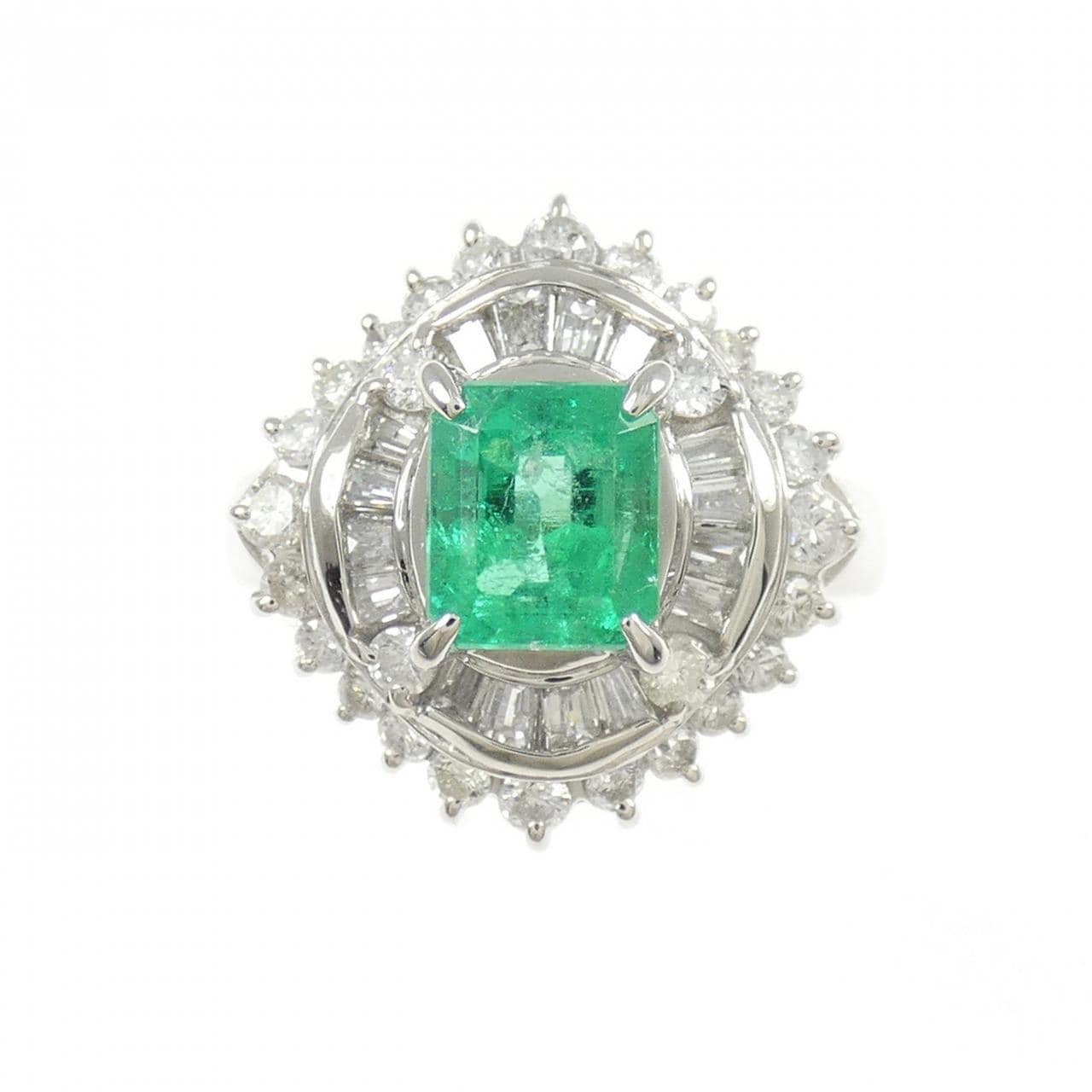 PT900 エメラルド リング 1.14CT