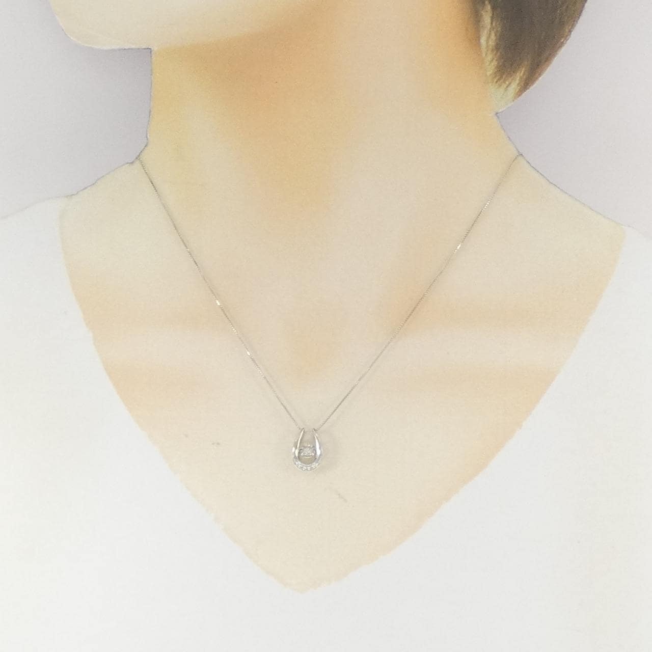 PT900/PT850 ダイヤモンド ネックレス 0.302CT