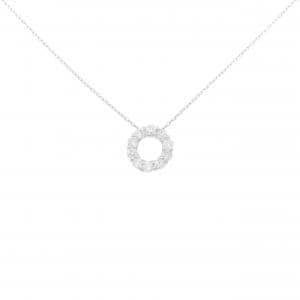 K18WG ダイヤモンド ネックレス 0.30CT