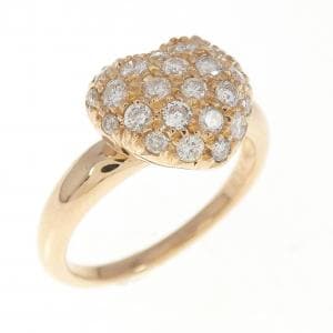 K18PG ハート ダイヤモンド リング 0.54CT