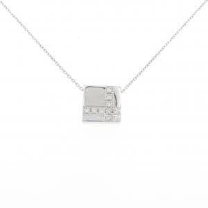 K18WG ダイヤモンド ネックレス 0.18CT