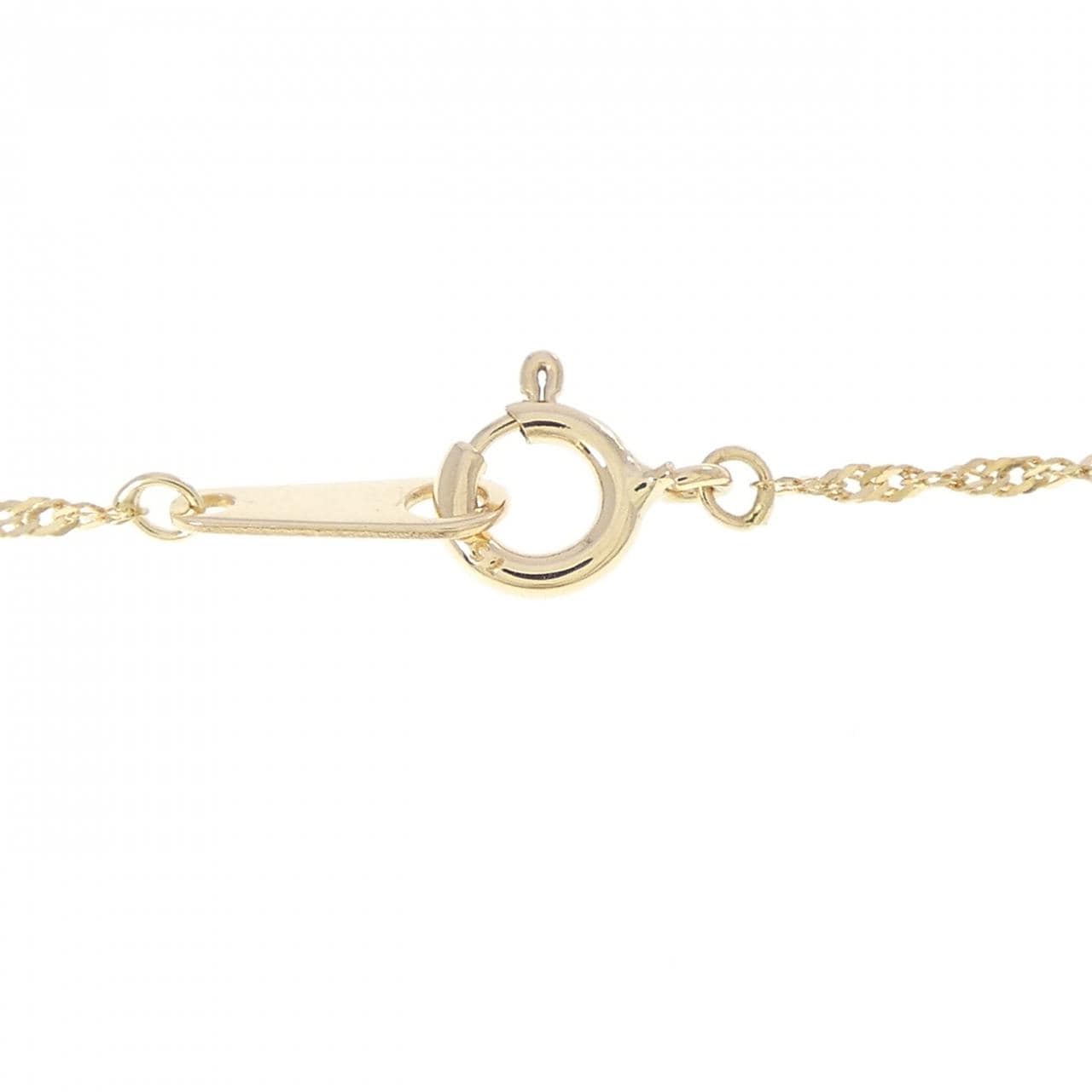 K18YG/750YG ダイヤモンド ネックレス 0.10CT