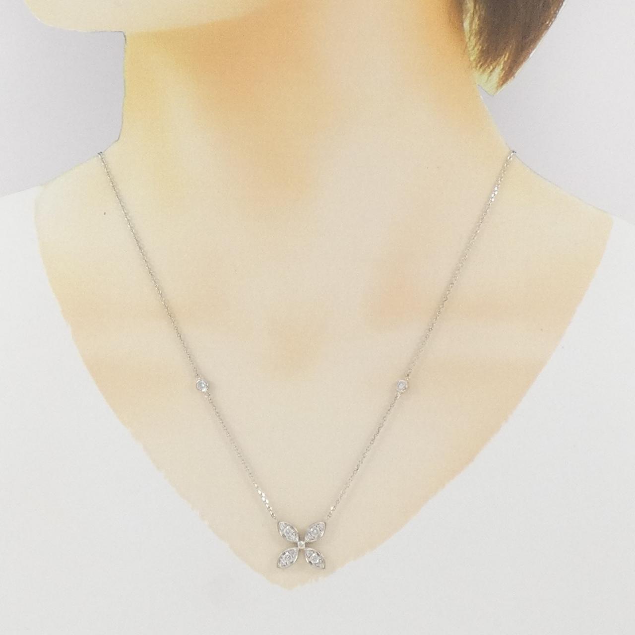 PT フラワー ダイヤモンド ネックレス 0.61CT