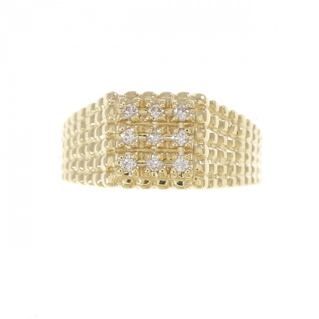 [BRAND NEW] K18YG Diamond ring 0.12CT