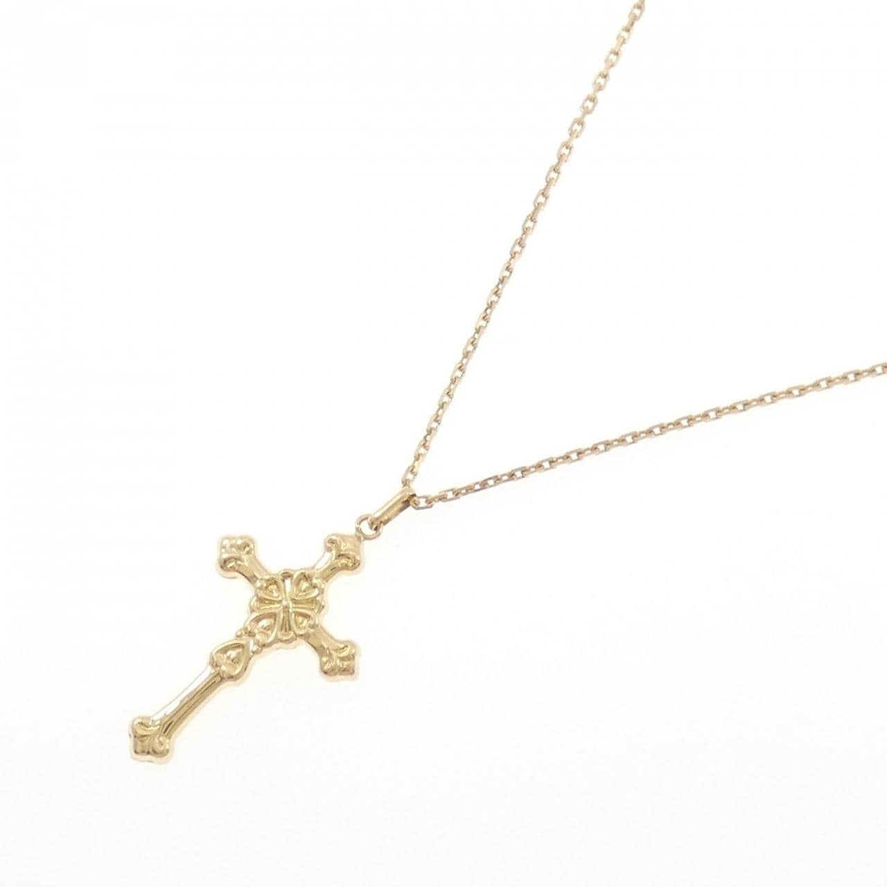 K18YG クロス ネックレス