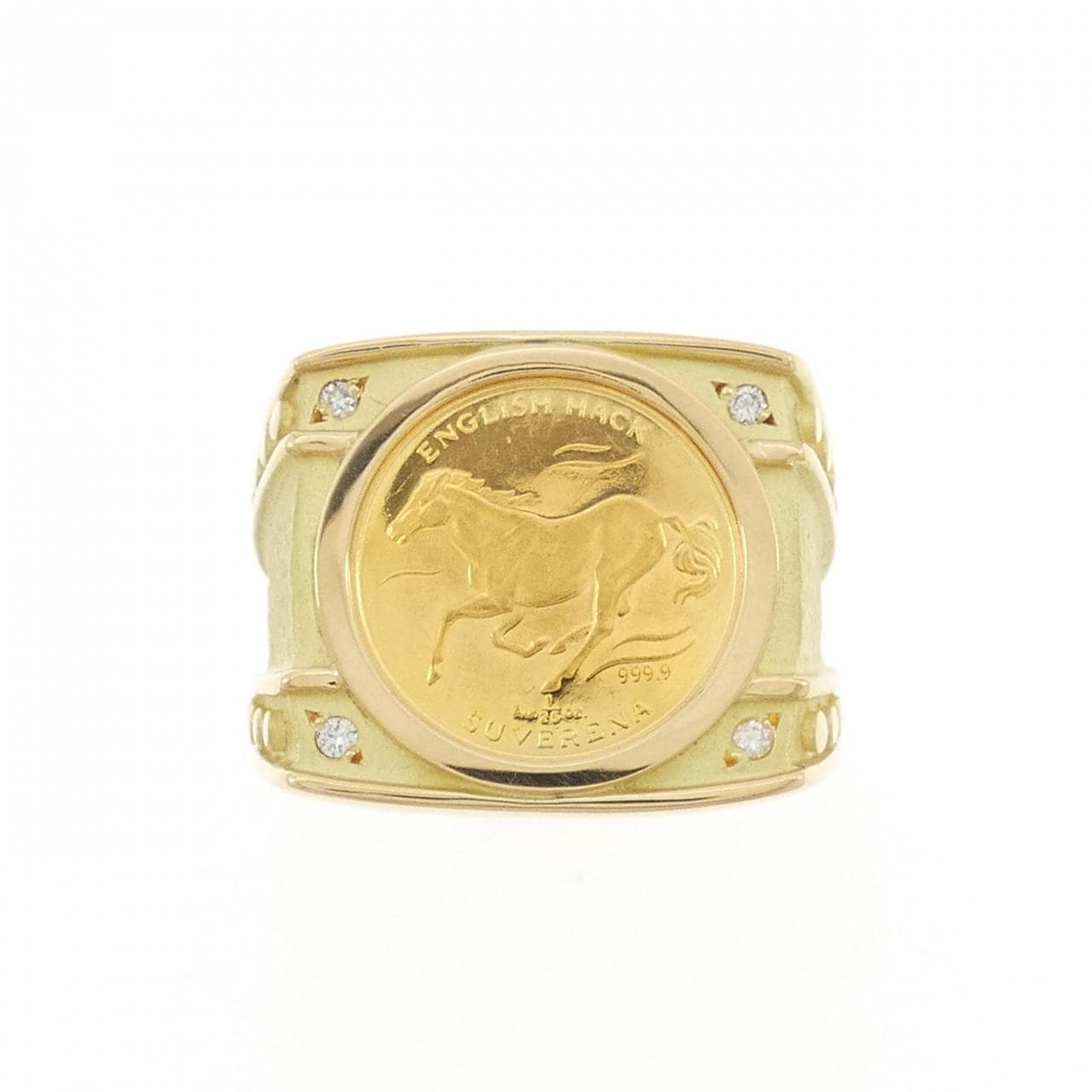 K18YG ダイヤモンド リング 0.04CT