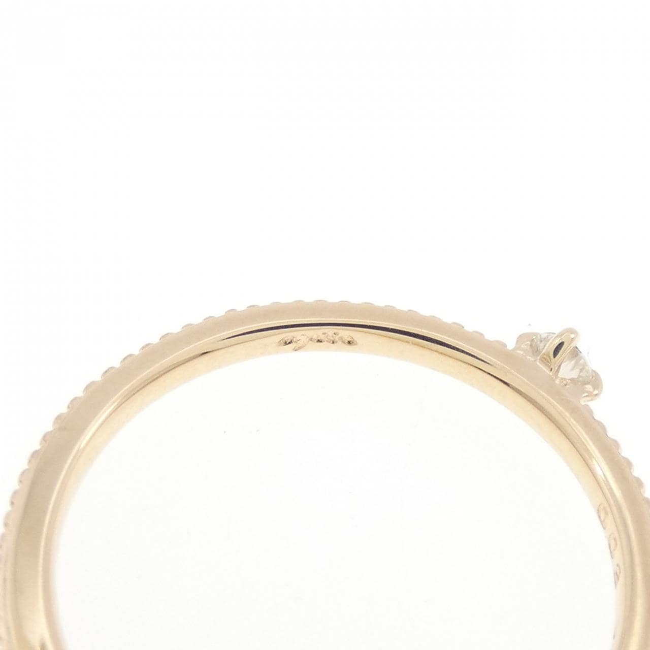 アガット ダイヤモンド ピンキー リング 0.03CT