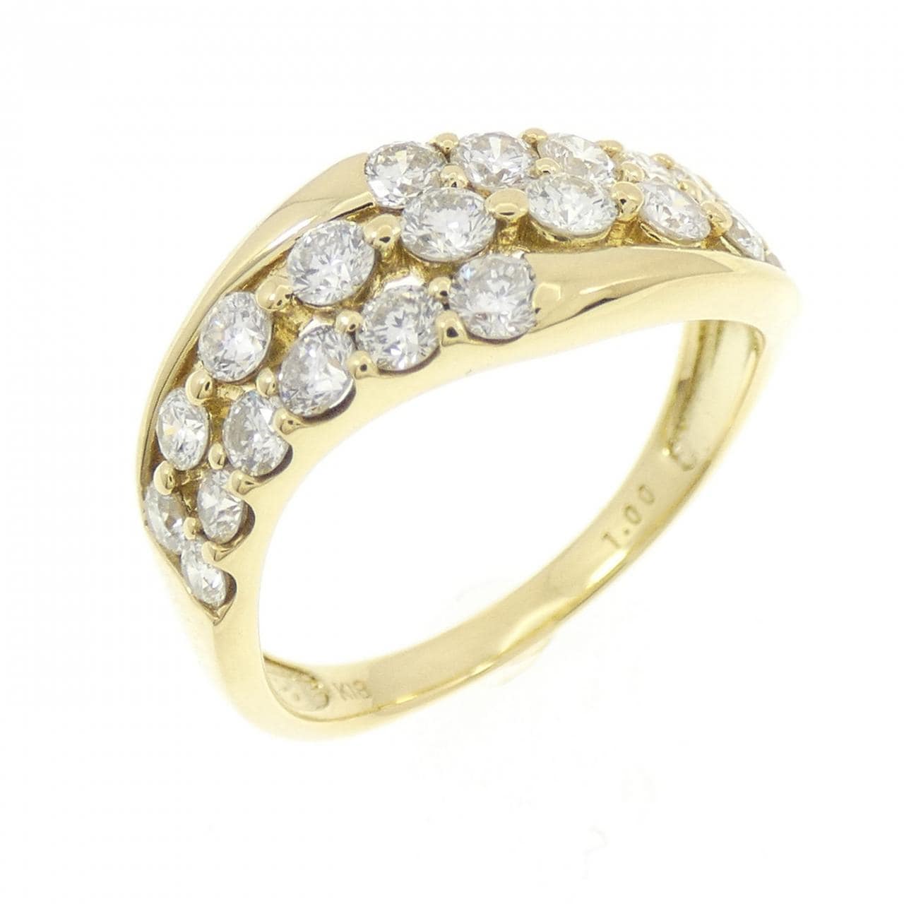 K18YG ダイヤモンド リング 1.00CT