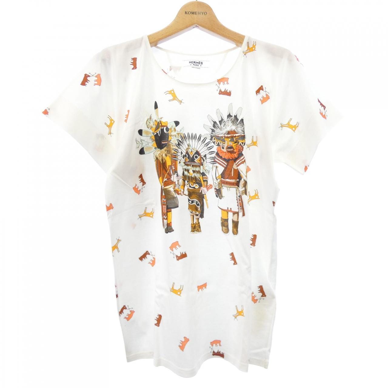 エルメス HERMES KACHINAS 26-7706 Tシャツ