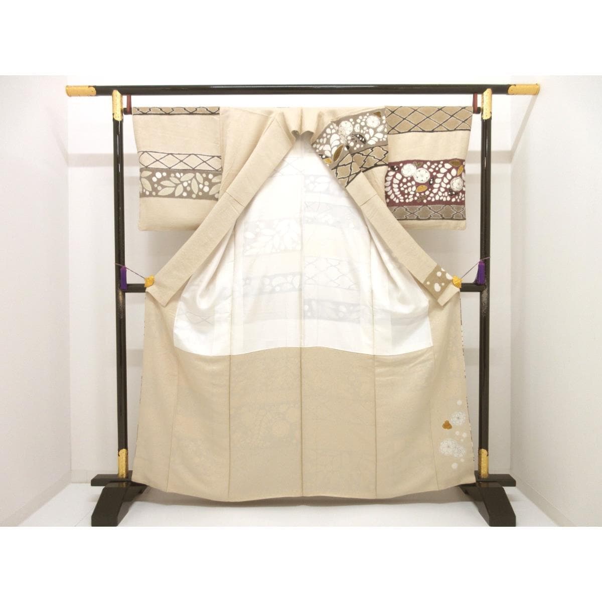 訪問着　大喜百花【青柳】