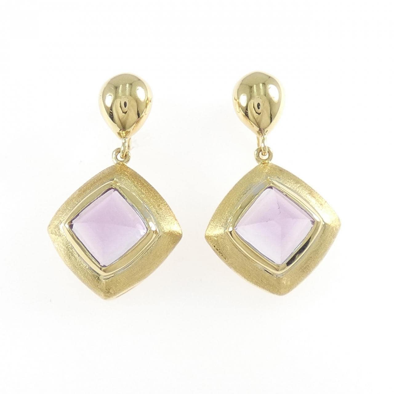 K18YG アメジスト イヤリング