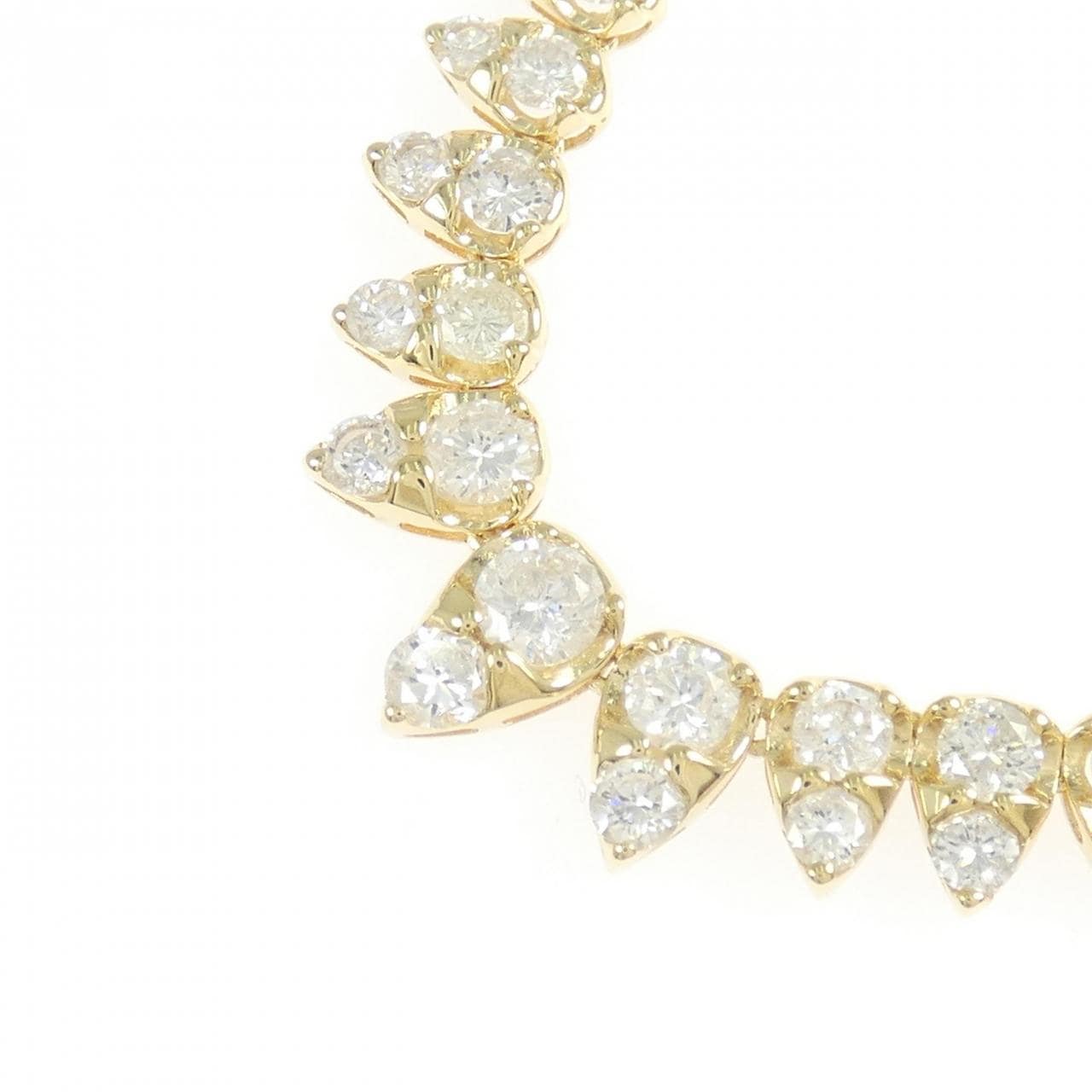 K18YG ダイヤモンド ネックレス 10.01CT