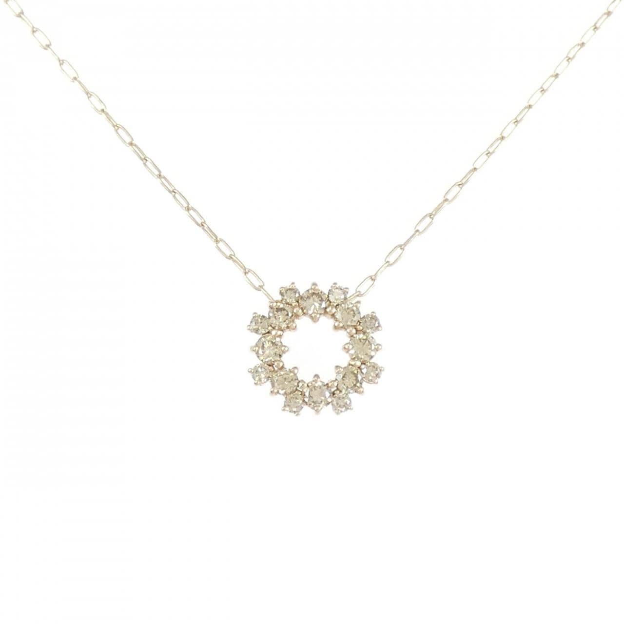 K18YG ダイヤモンド ネックレス 0.60CT