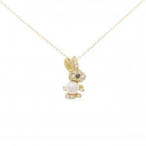 K18YG ラビット アコヤパール ネックレス