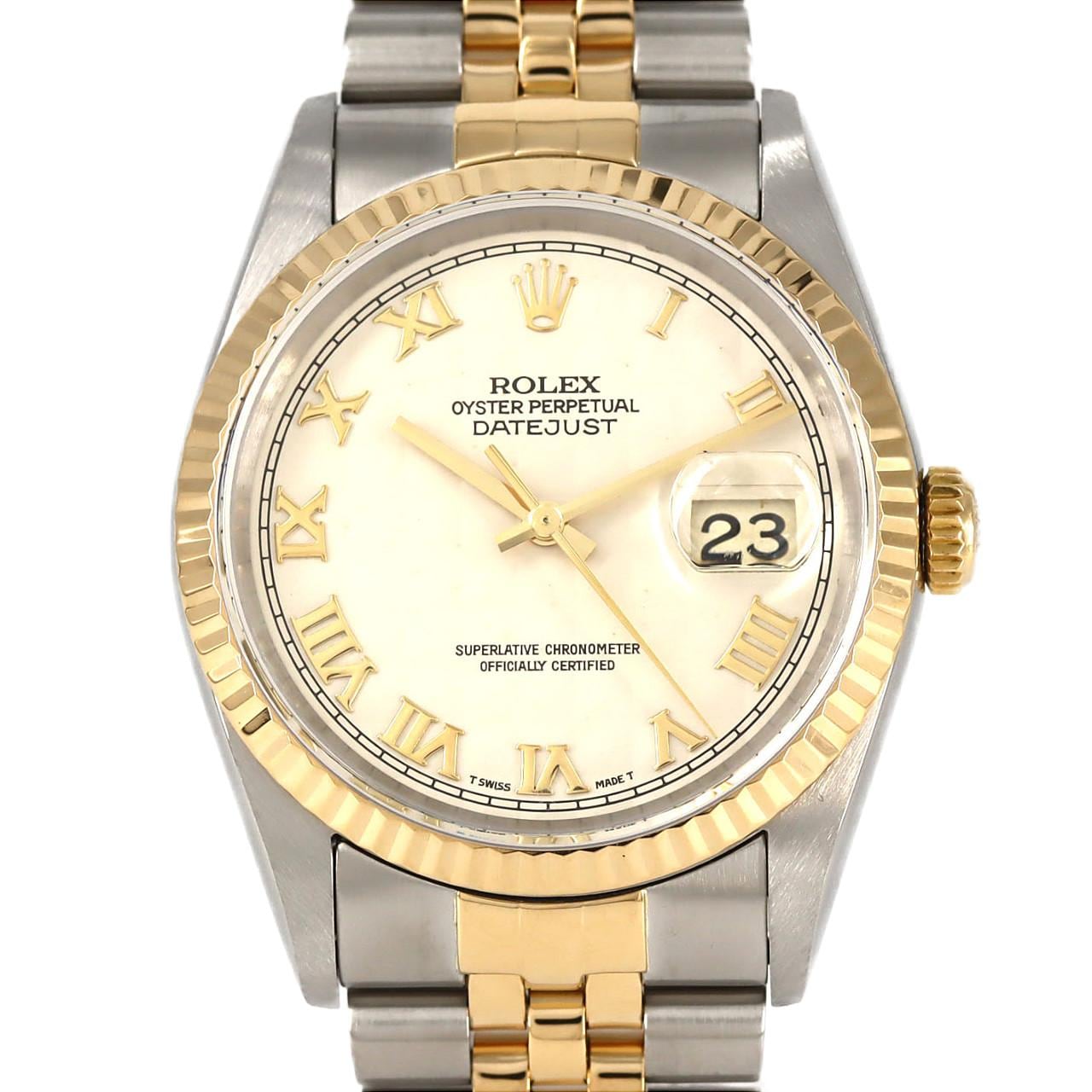 ロレックス デイトジャスト 16233 SSxYG 自動巻 P番