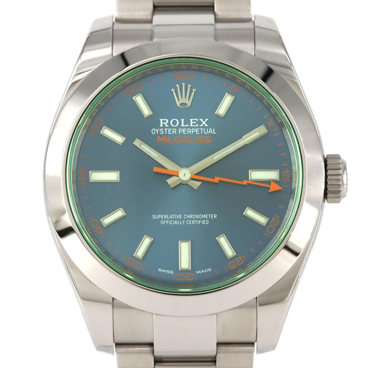 ロレックス ミルガウス 116400GV SS 自動巻 ランダム番