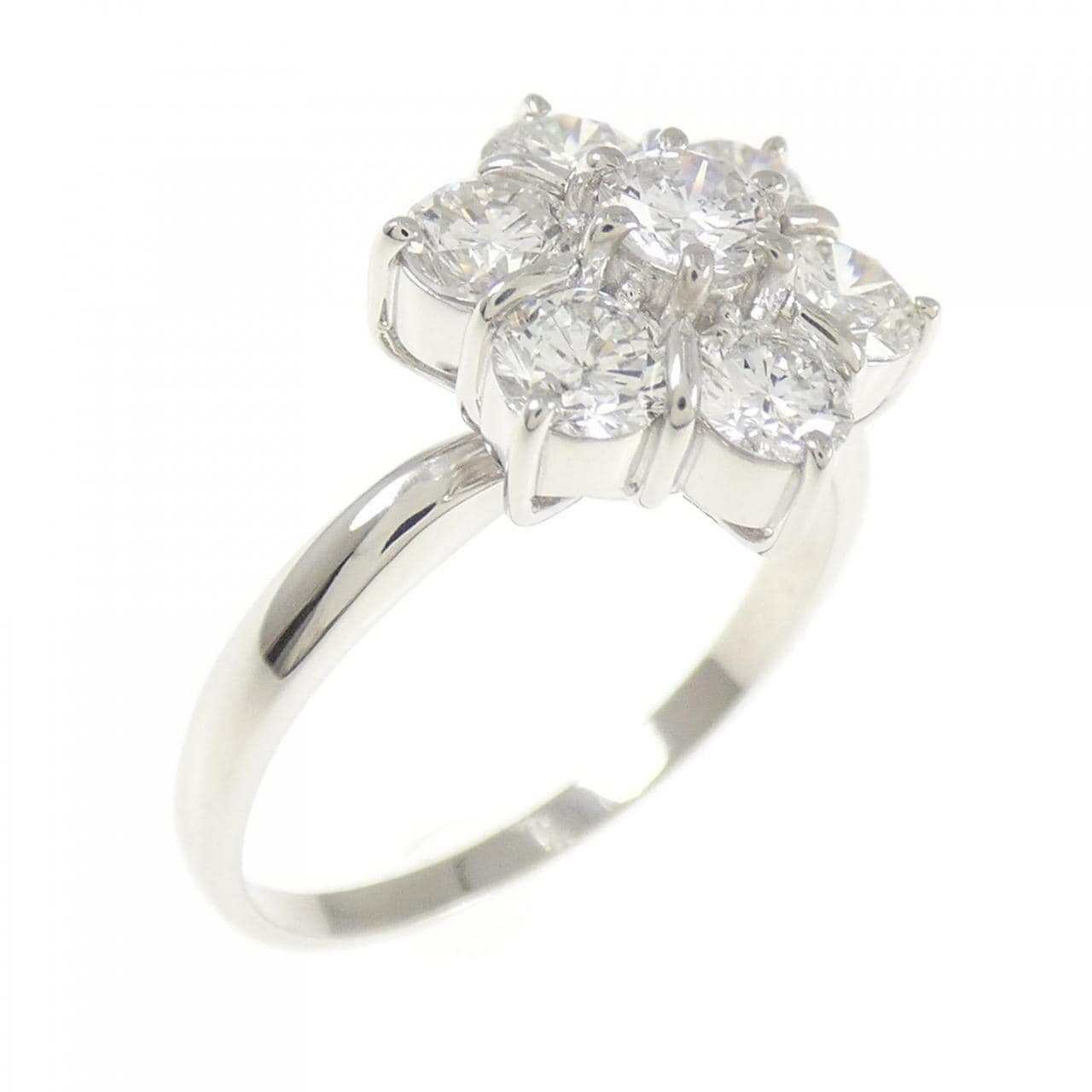 PT900 フラワー ダイヤモンド リング 1.08CT